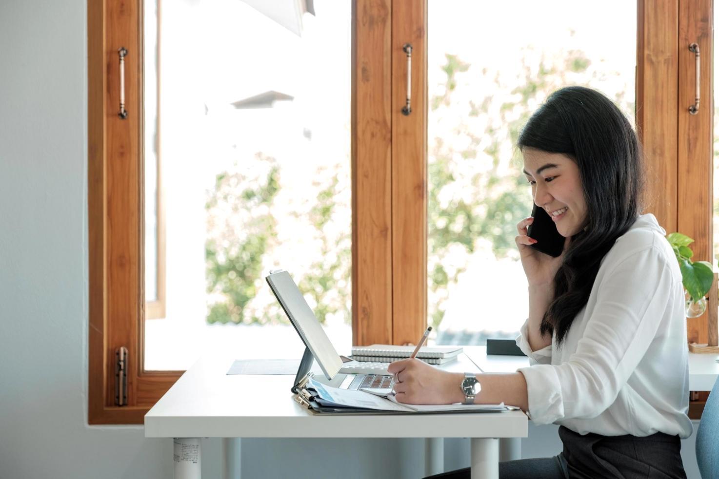Financial analyst reviewing quarterly performance metrics