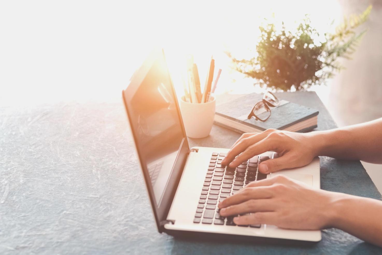 Business owner analyzing quarterly variance report
